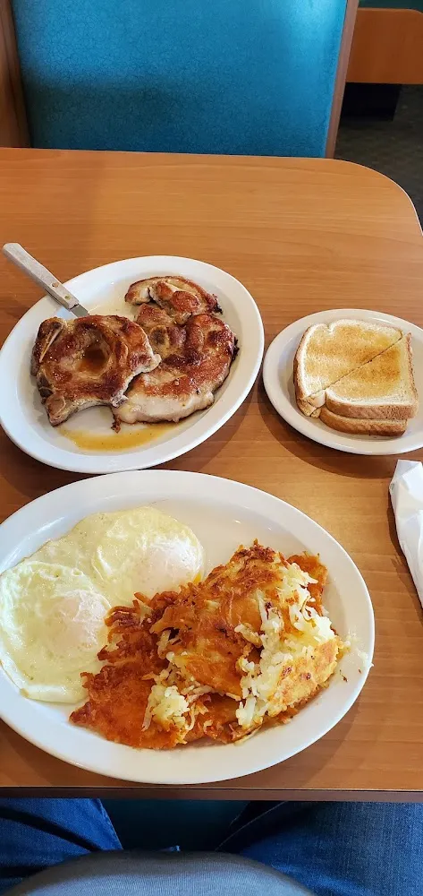 Corned Beef Hash with Two Eggs and Toast