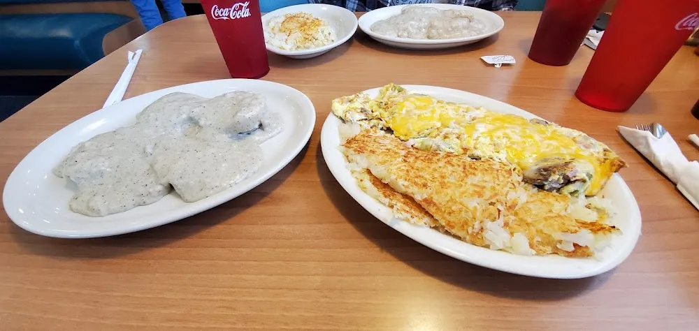 Western Omelette Biscuits and Gravy