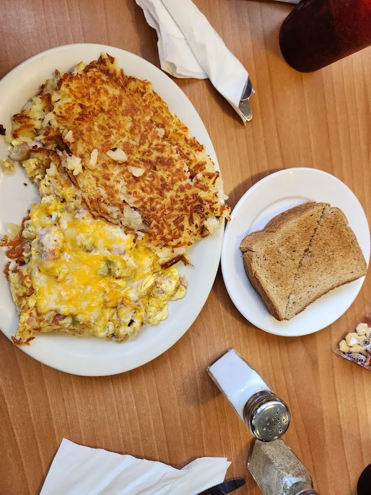 Western Scramble with Hash Browns